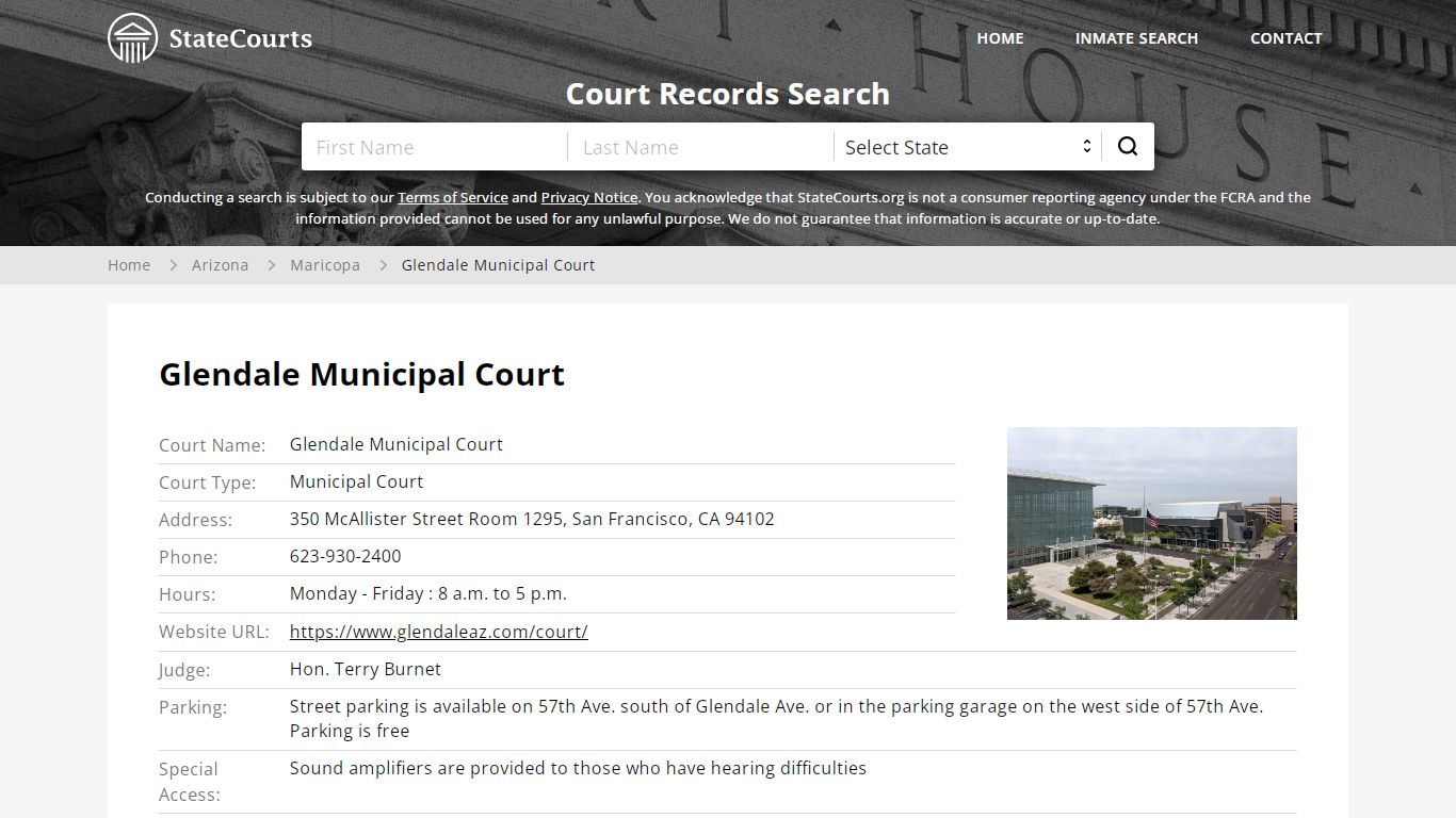 Glendale Municipal Court, Maricopa County, AZ - StateCourts